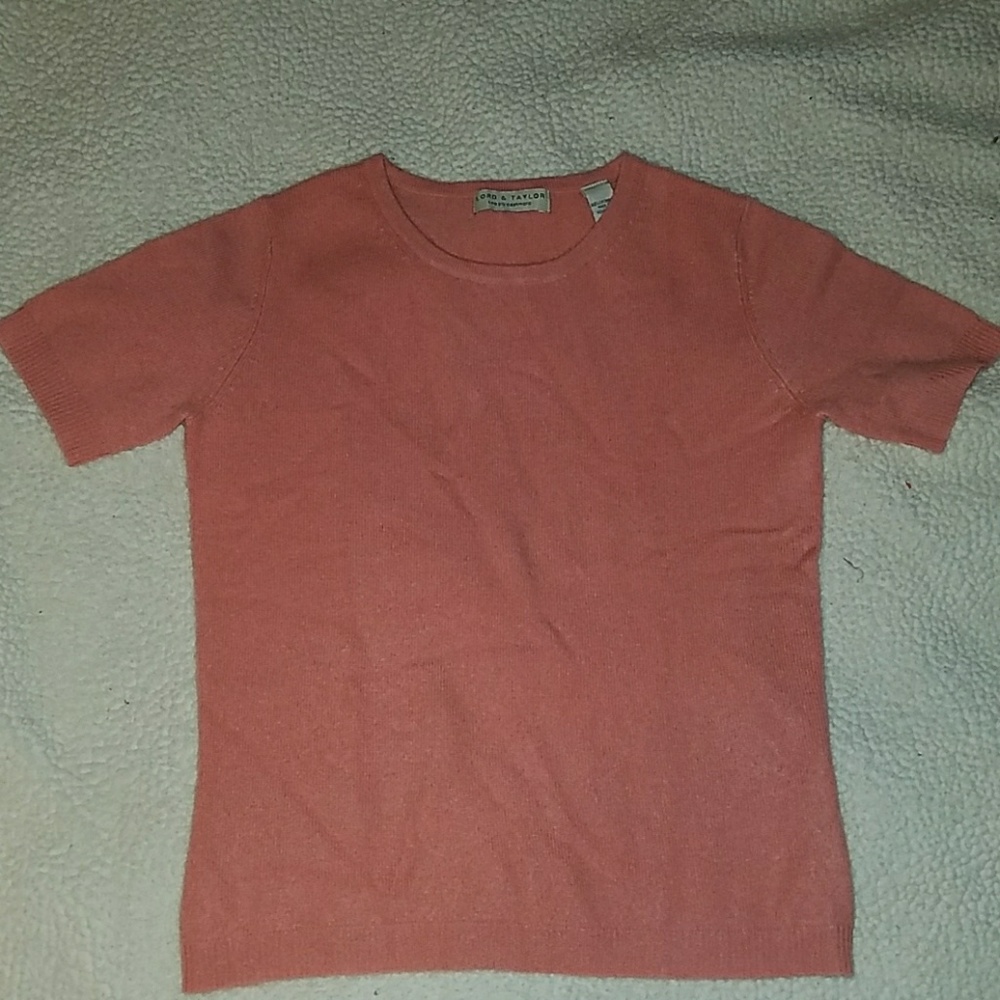 Lord & Taylor Cashmere T Shirt